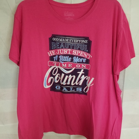 God Made Everyone Beautiful XXL Pink - Picture 1 of 3